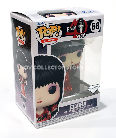 Funko Elvira Diamond Glitter Pop 40th Anniversary EE Exclusive
